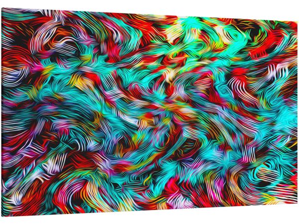 Canvas print multicolor lines