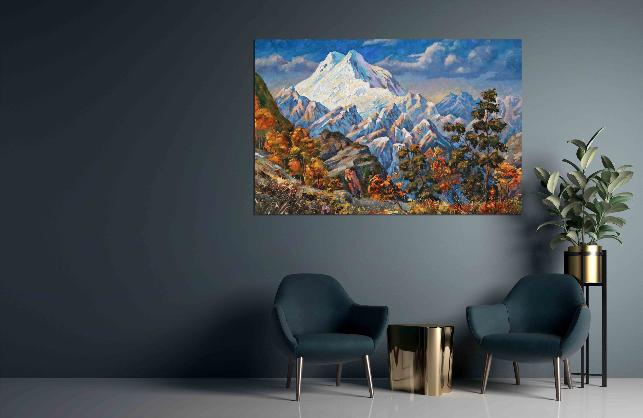Canvas Print Mountain autumn landscape