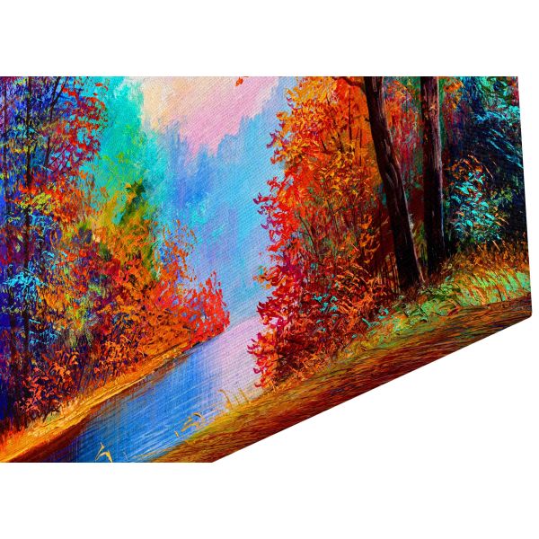 Canvas Print the colorful autumn forest