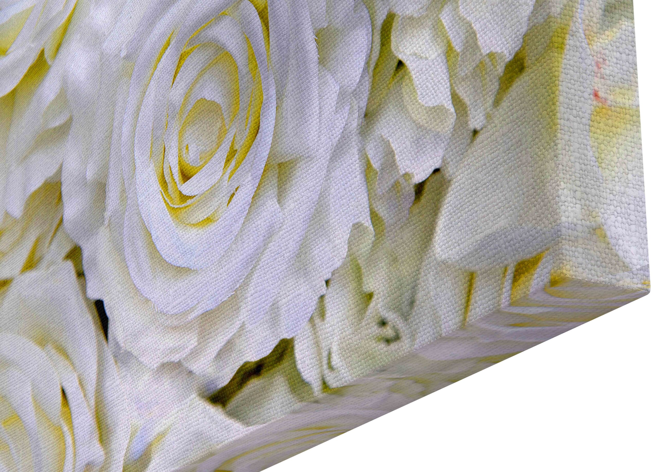 Canvas Print Decoration white roses flower