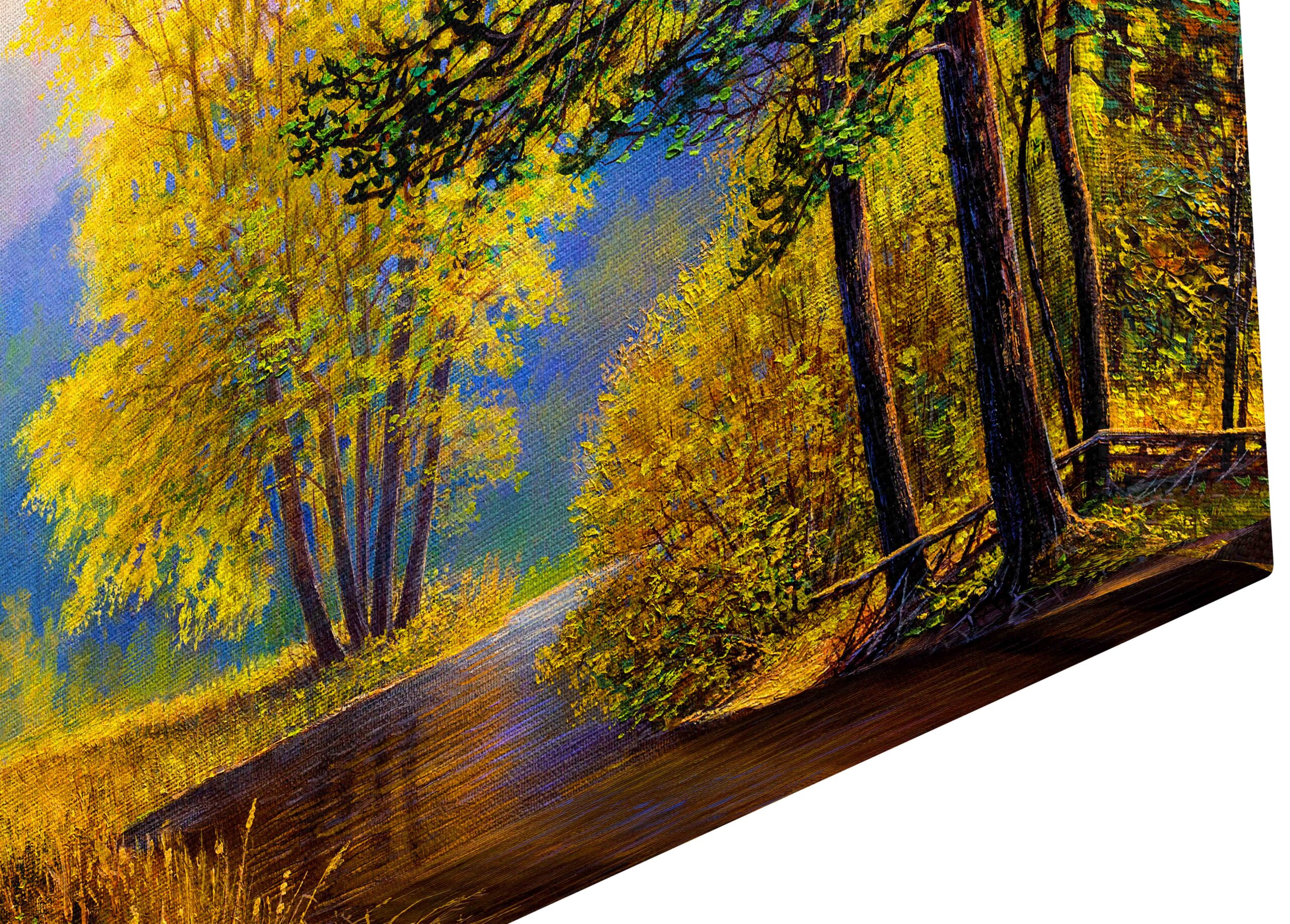 Canvas Print Oil painting of trees
