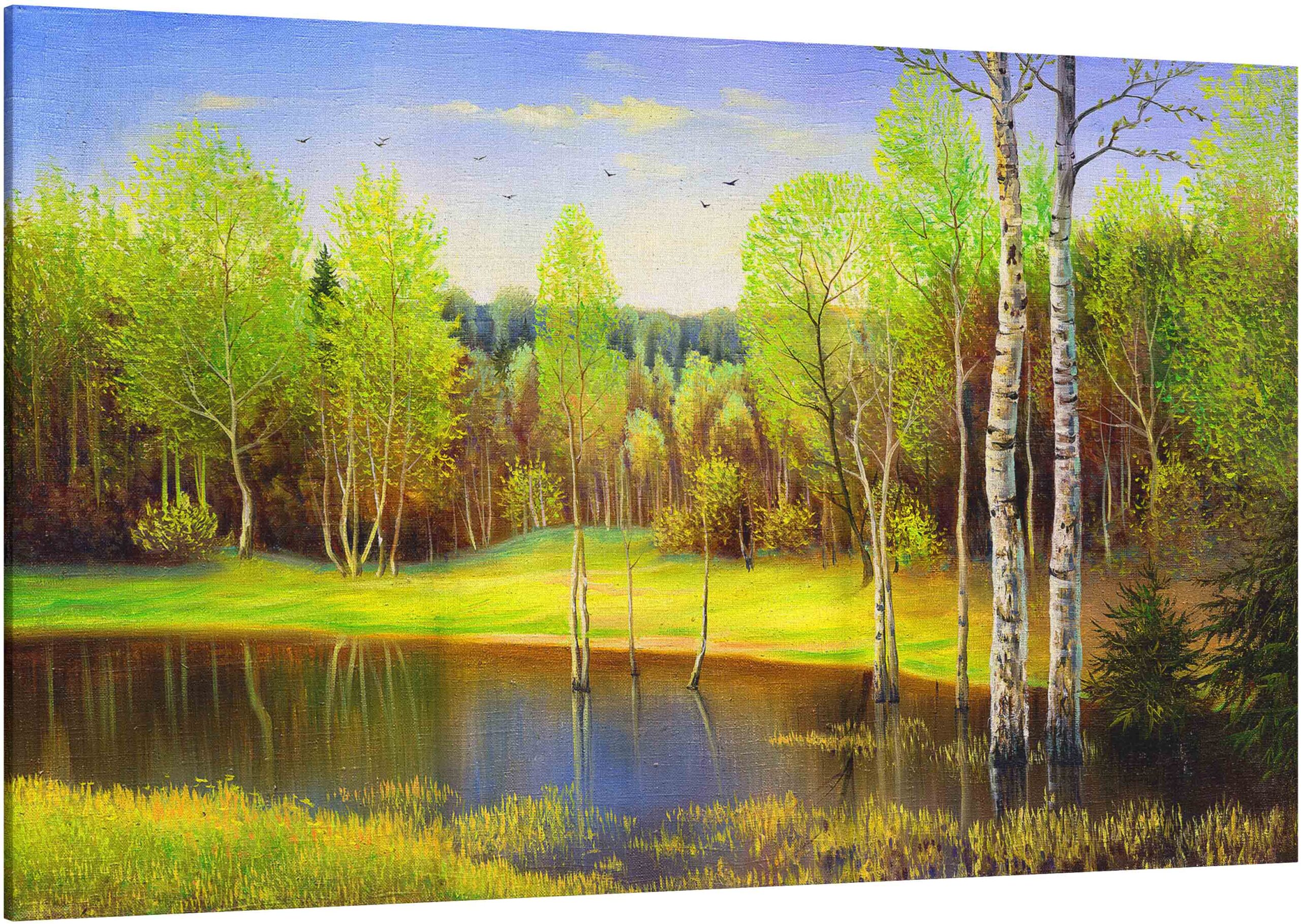 Canvas Print Wood lake