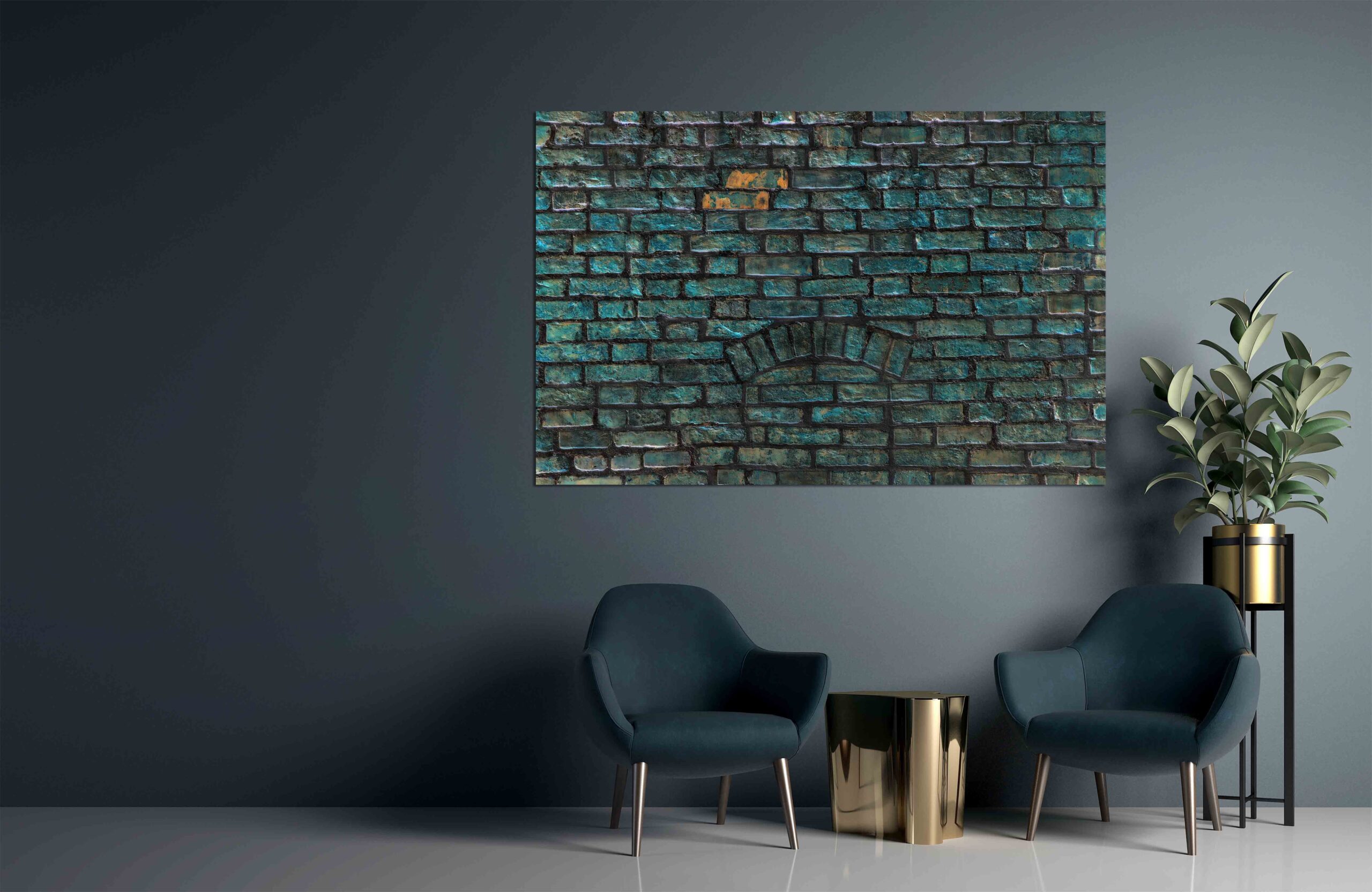 Canvas Print brick wall for a graphic
