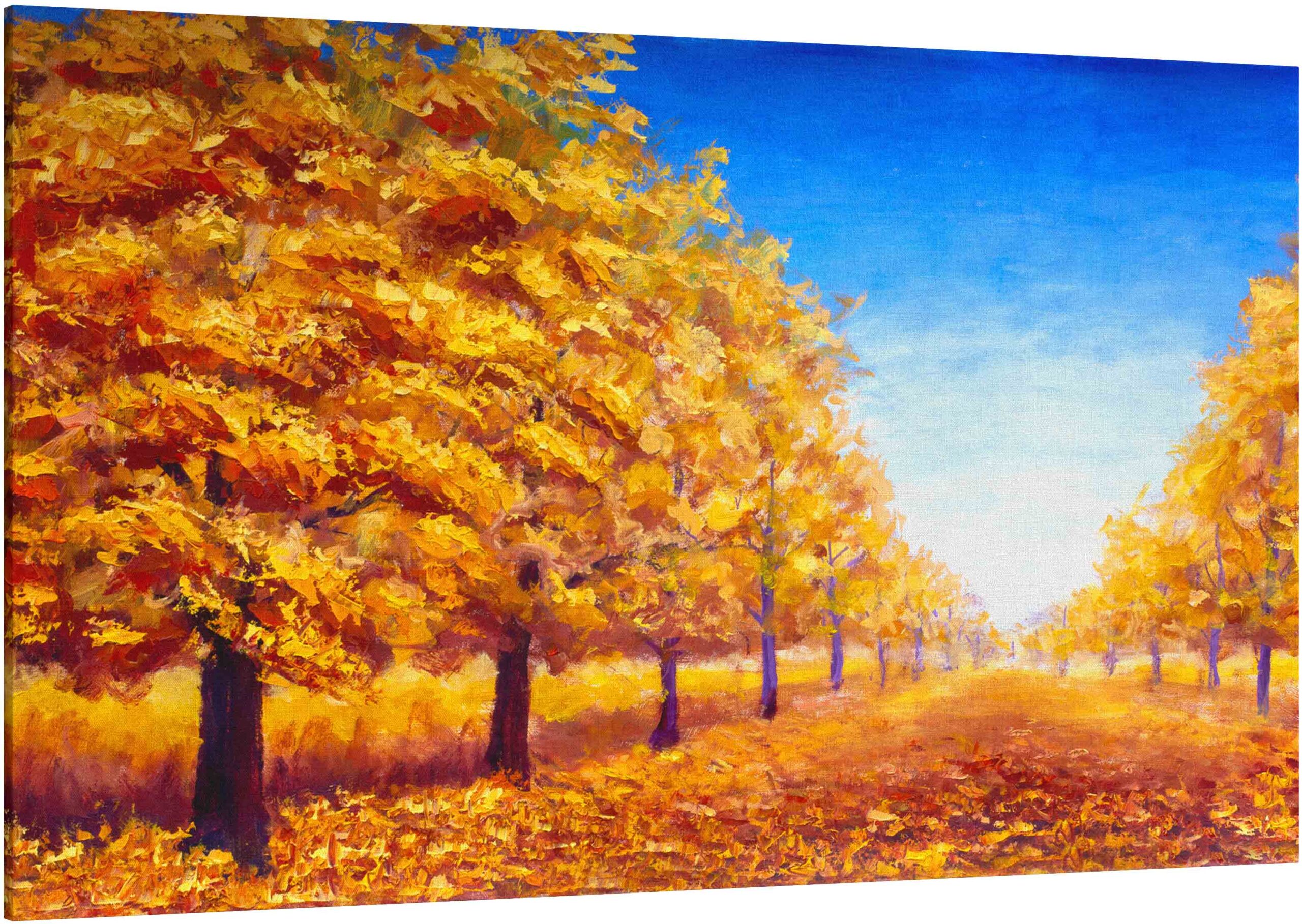 Canvas Print Autumn textural landscape
