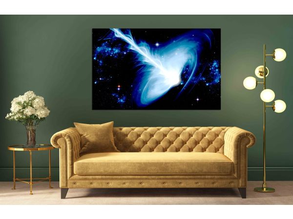 Canvas Print Black hole in deep space