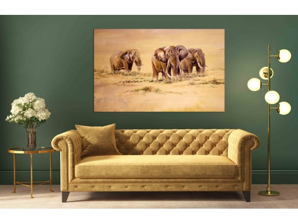 Canvas Print African Elephant in South Africa