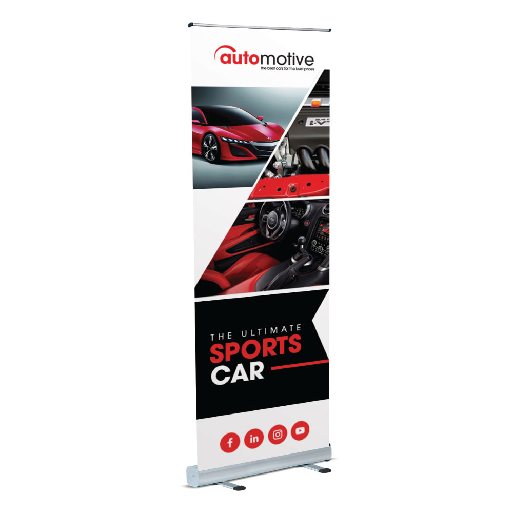Eco roll up banner automotive print