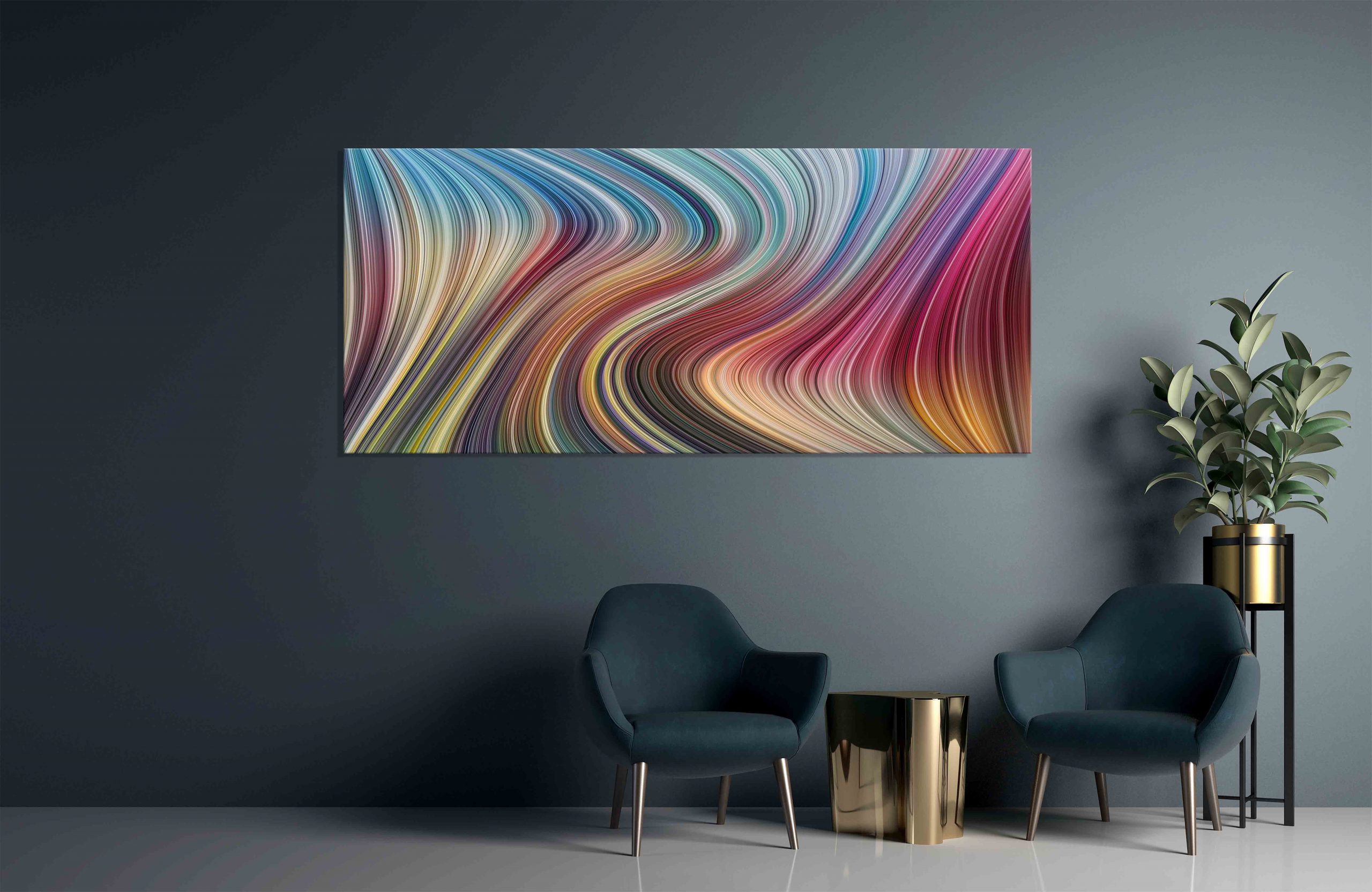 Canvas Print Fluid wave abstract