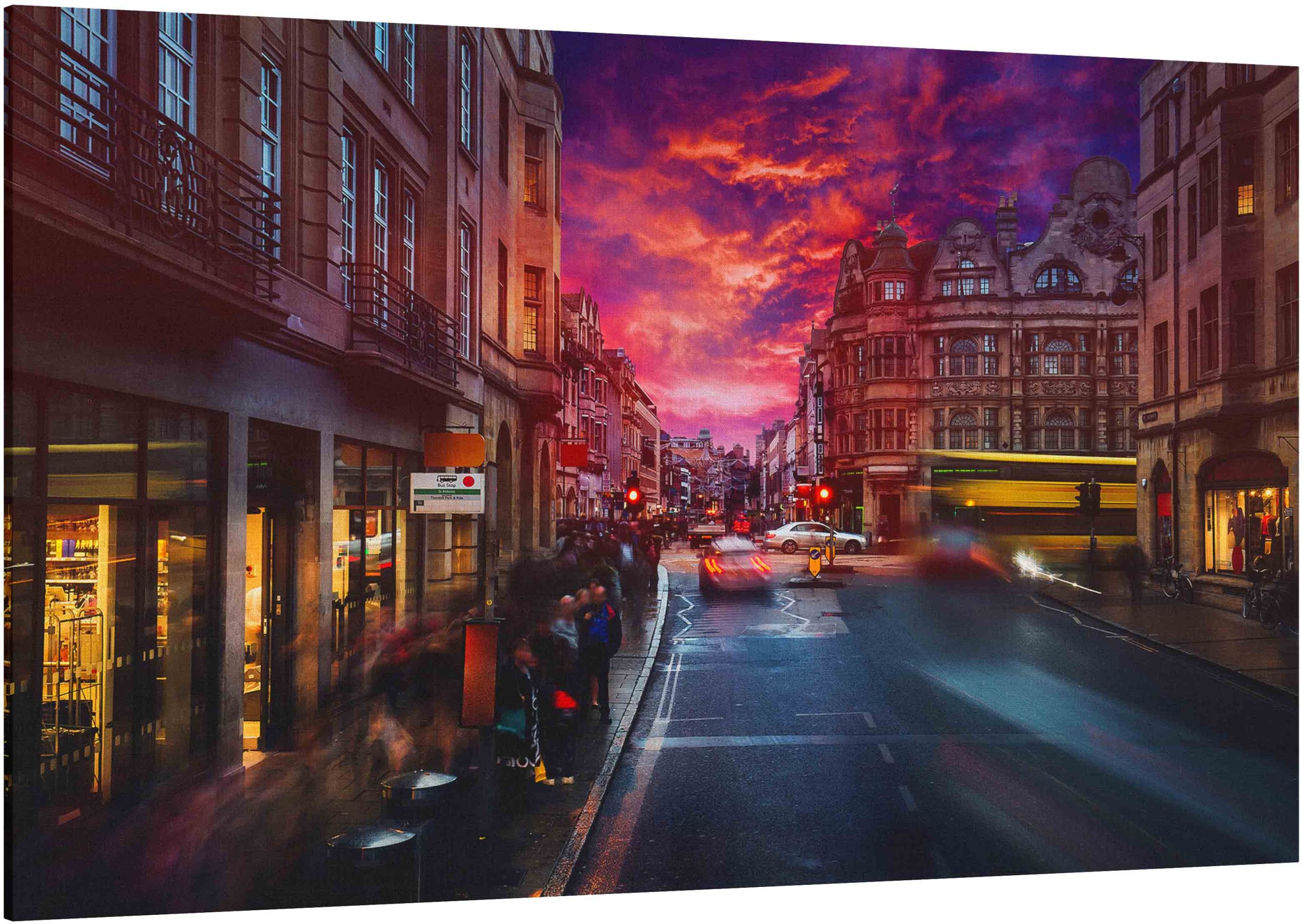 Canvas Print Sunset London Old Street