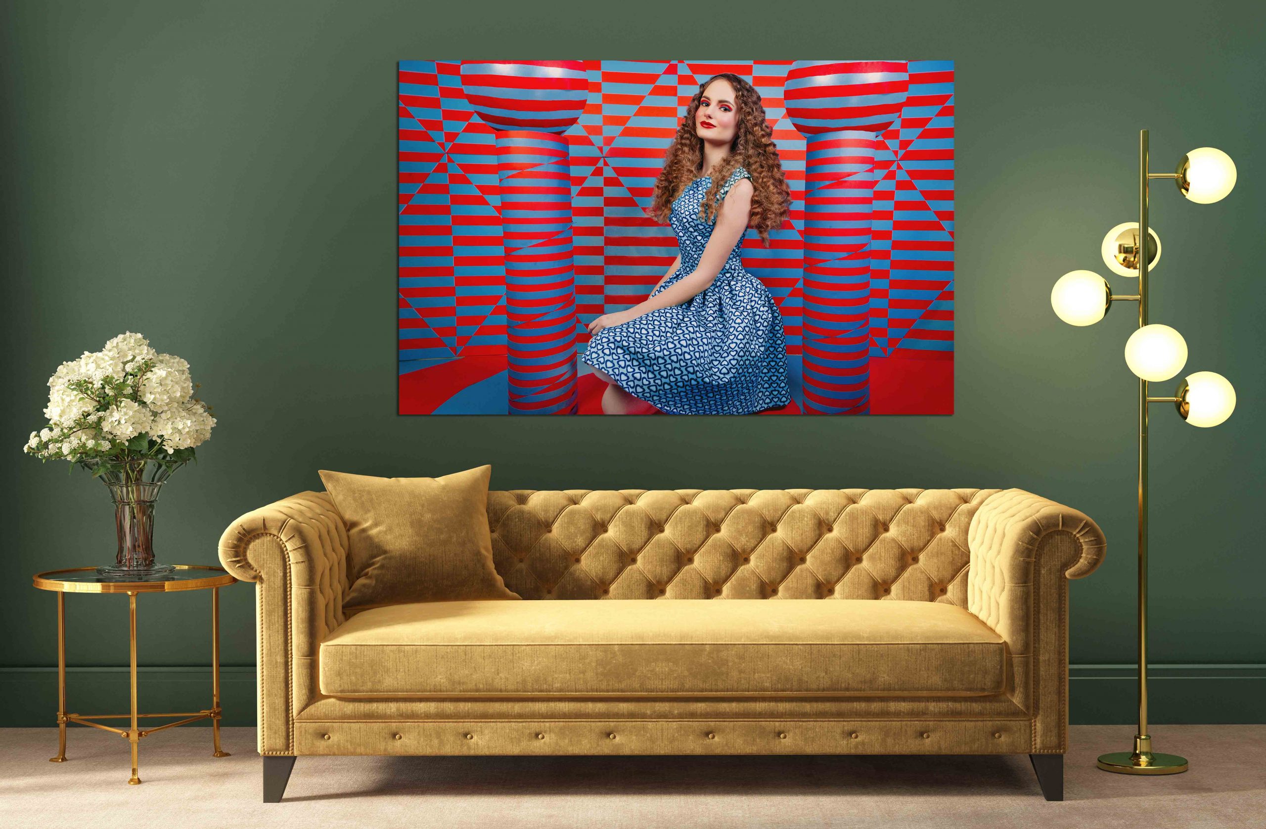 Female in pop art