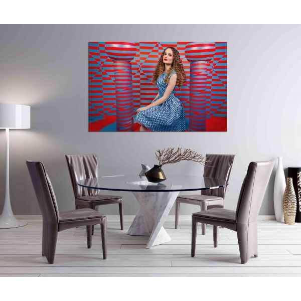 Female in pop art