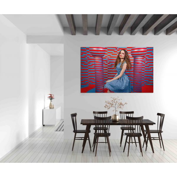 Female in pop art