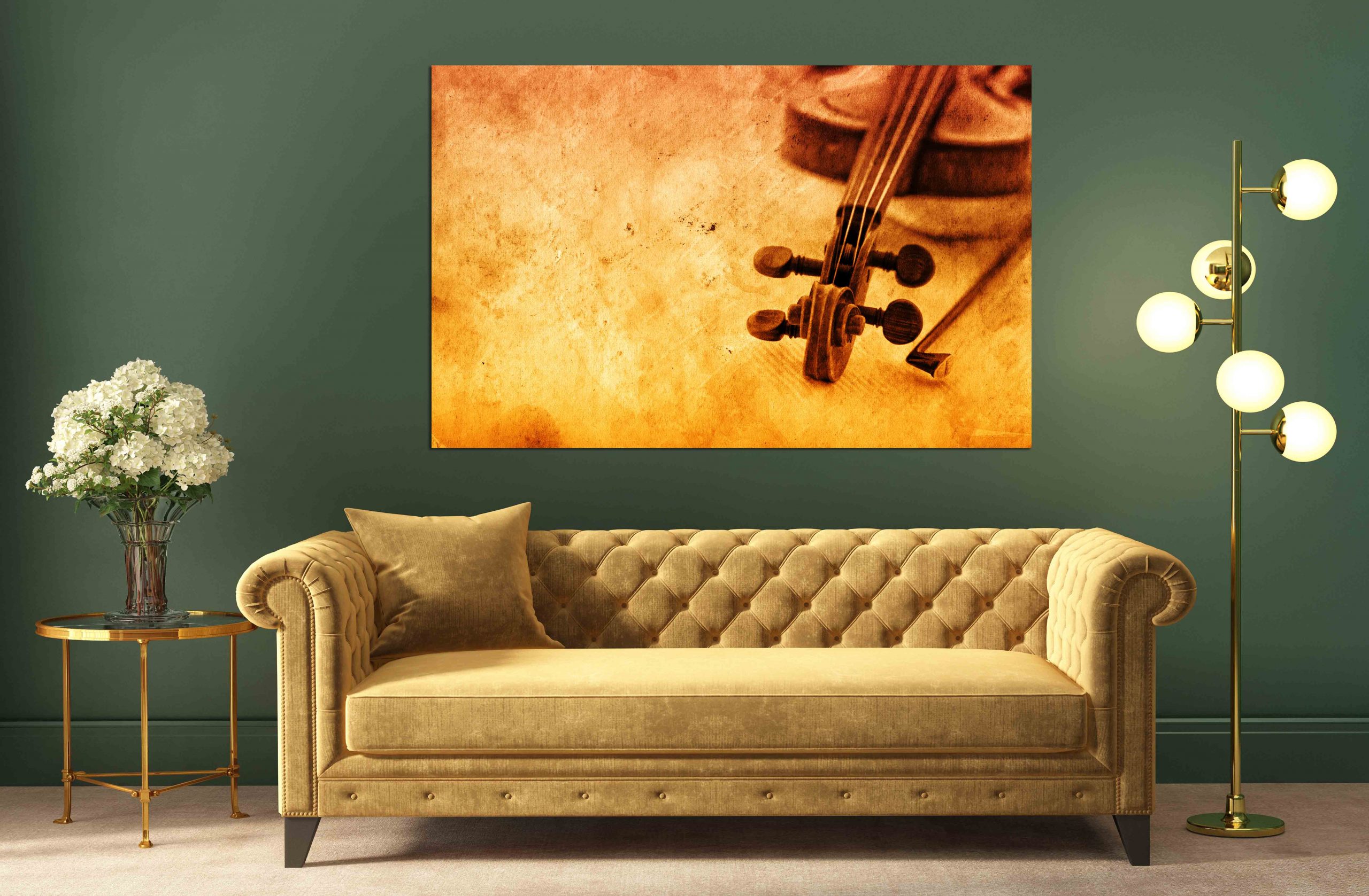 Classic Violin on Grunge