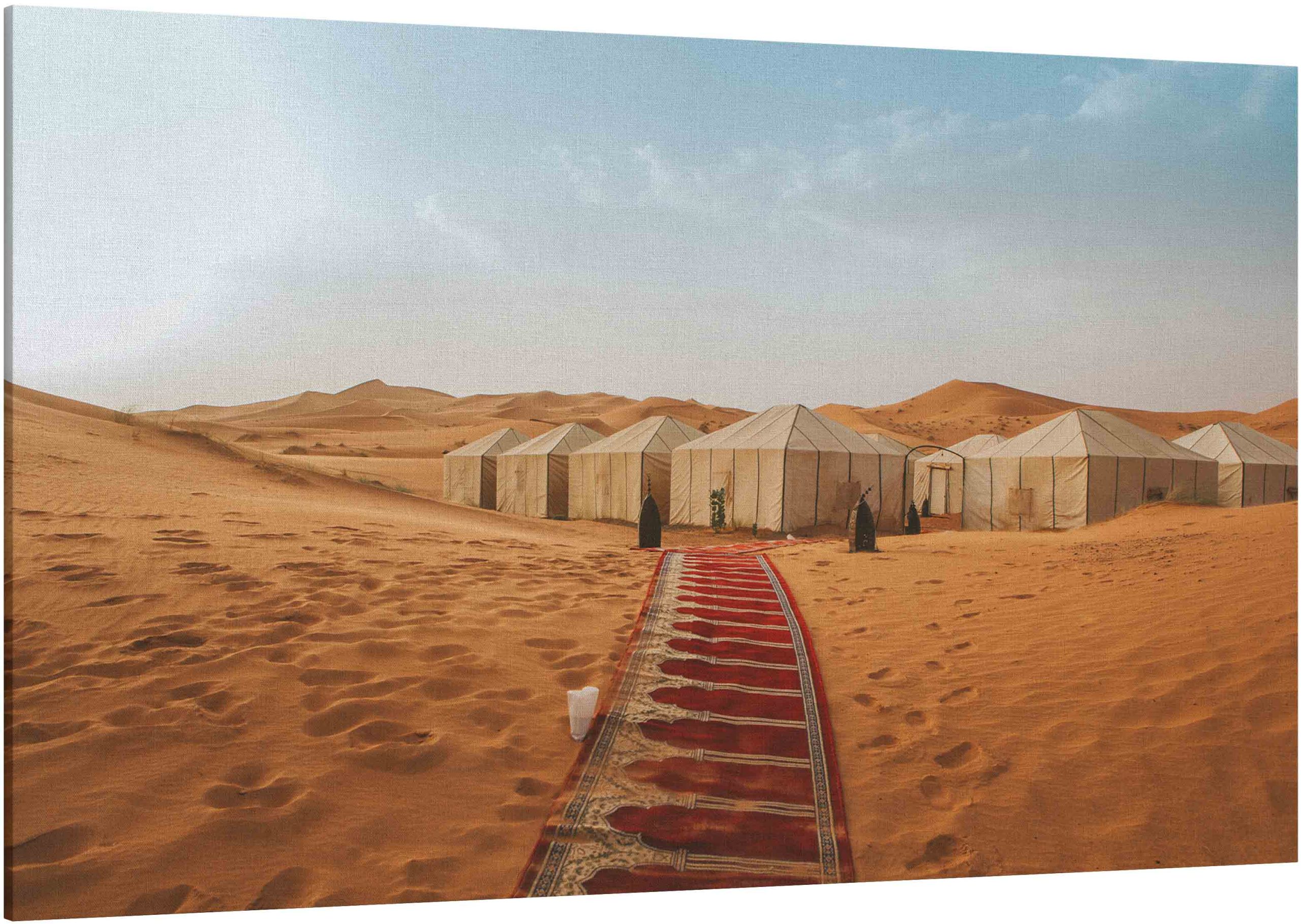 Canvas Print Beautiful Desert Camp